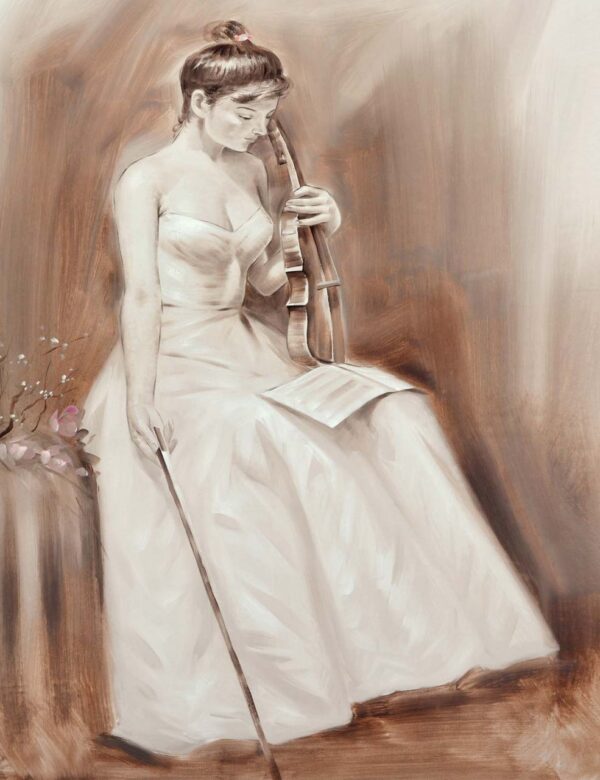 Violin Lady Sketch