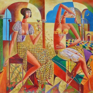 Cubism Two Women