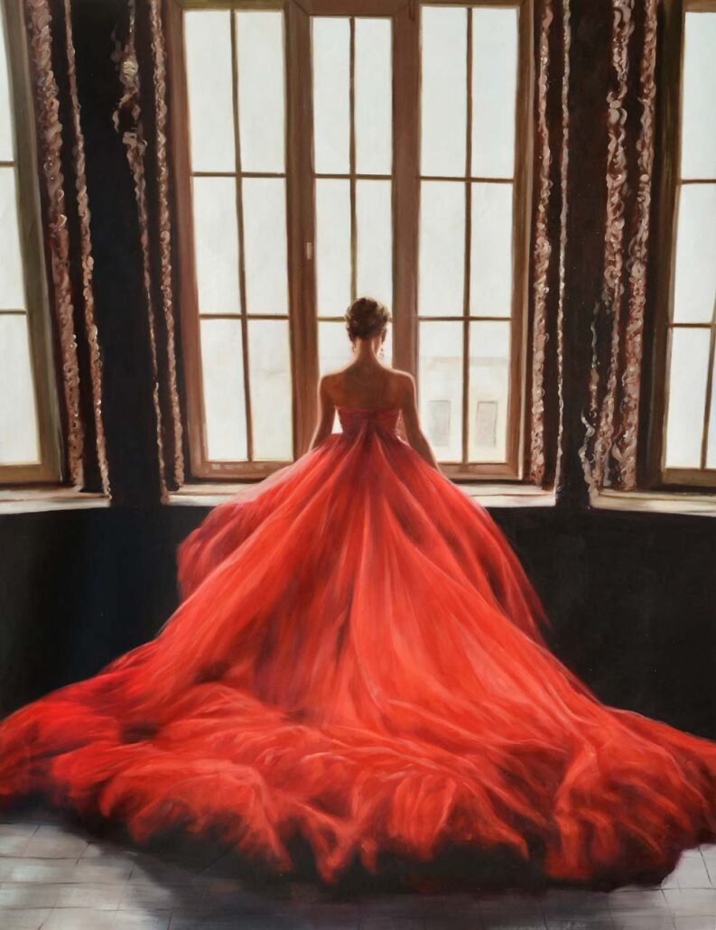 Red Dress in Window