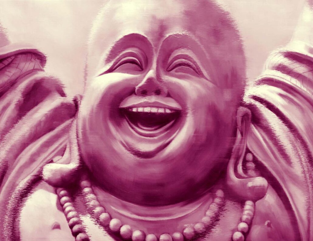 Monochrome Laughing Buddha