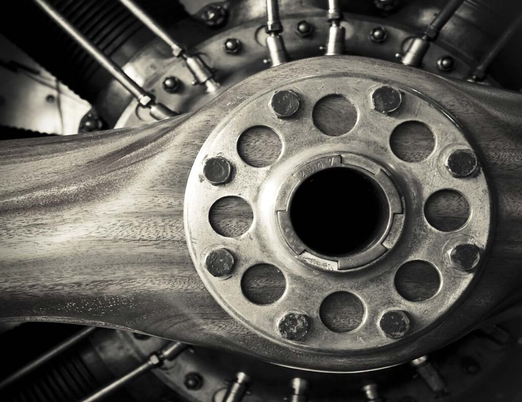 Airplane Propeller Close Up