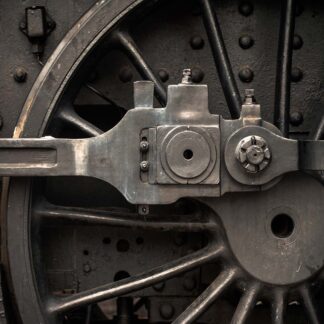 Train Locomotive Wheel Close Up