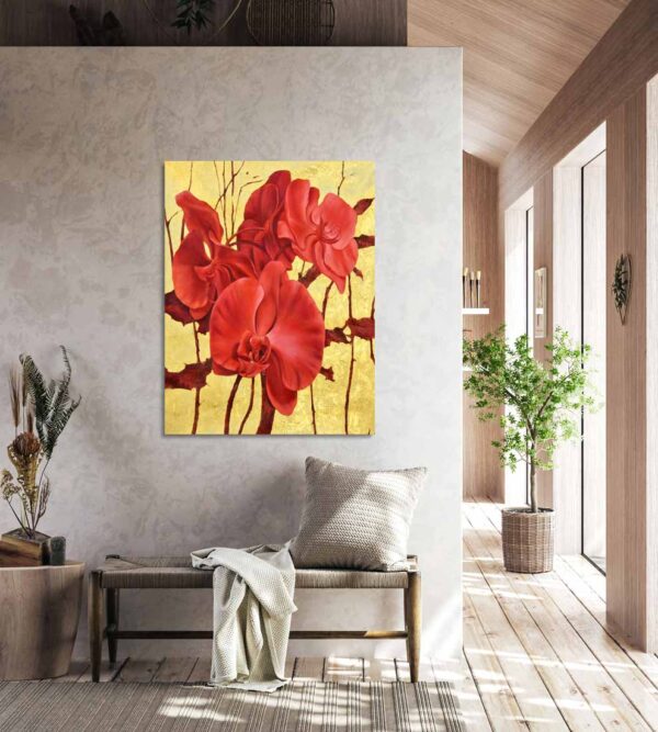 Red Orchid with Accents - Image 2