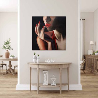 Woman Touching Lips - Image 2