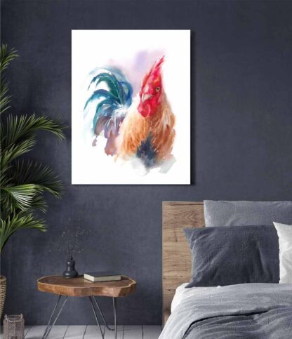 Rooster Watercolor - Image 4