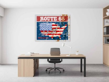 Route 66 Red, White, & Blue Map - Image 4