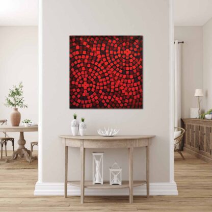 Abstract Red Mosaic - Image 2