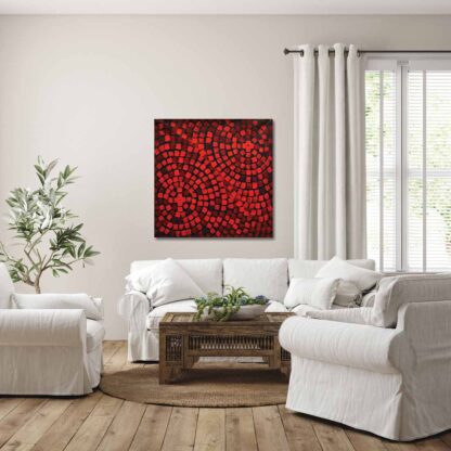 Abstract Red Mosaic - Image 3