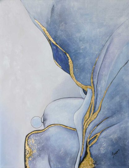 Silver and Gold Abstract