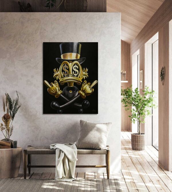 Black and Gold Scrooge Duck - Image 2