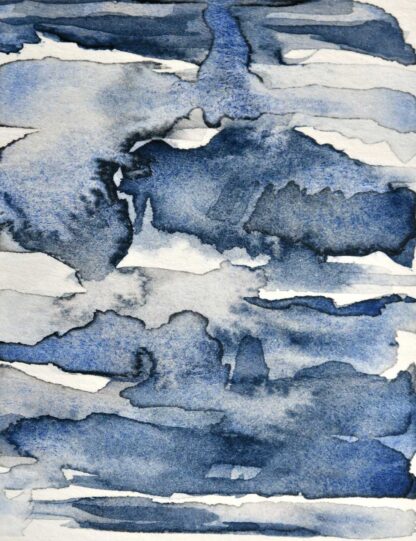 Blue Waves Watercolor