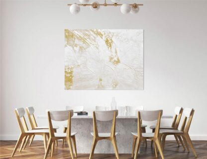 White and Gold Abstract - Image 2