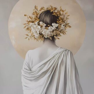 Lady's Back with White Wrap 1 Giclee