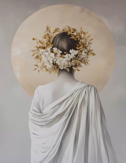 Lady's Back with White Wrap 1 Giclee