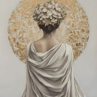 Woman's Back with White Wrap 2 Giclee