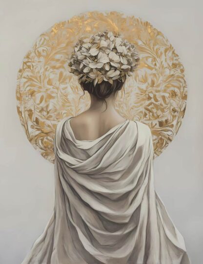 Woman's Back with White Wrap 2 Giclee