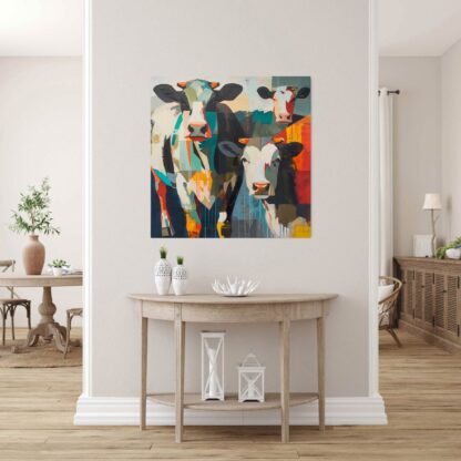 Multi Colored Cows Giclee - Image 2