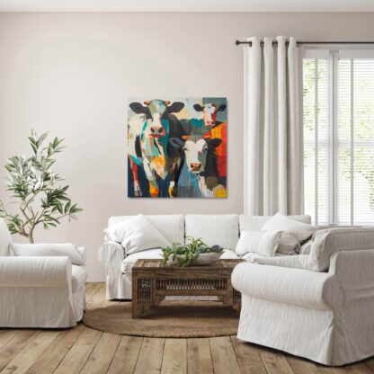 Multi Colored Cows Giclee - Image 4