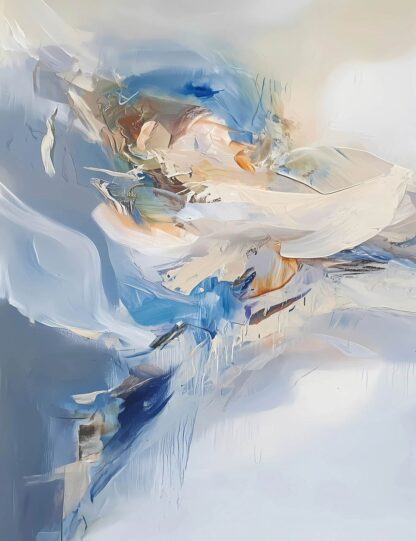 Blue and Beige 1 Abstract Giclee