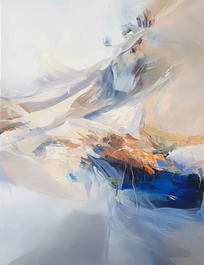 Blue and Beige 2 Abstract Giclee