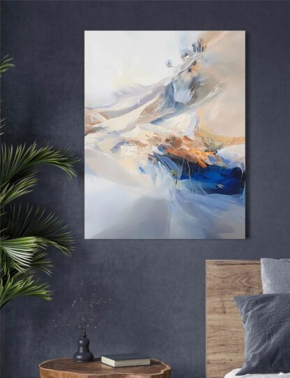 Blue and Beige 2 Abstract Giclee - Image 2