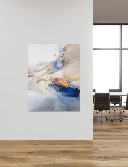 Blue and Beige 2 Abstract Giclee - Image 4
