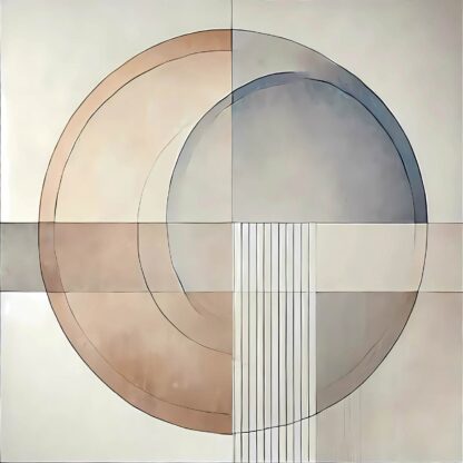 Large Contemporary Circles Giclee