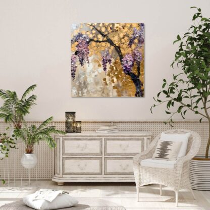 Yellow and Purple Tree Giclee - Image 3