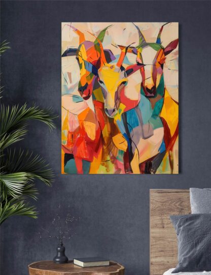 Multicolored New Goats Giclee - Image 2