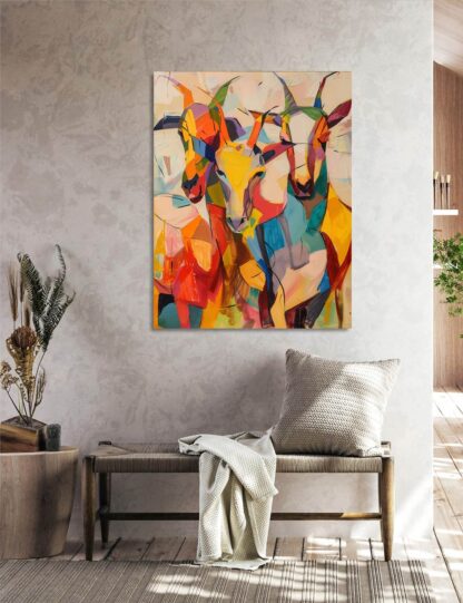 Multicolored New Goats Giclee - Image 3