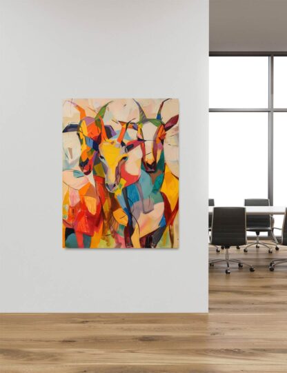 Multicolored New Goats Giclee - Image 4