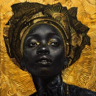 Tribal Art 2 Woman Portrait Giclee