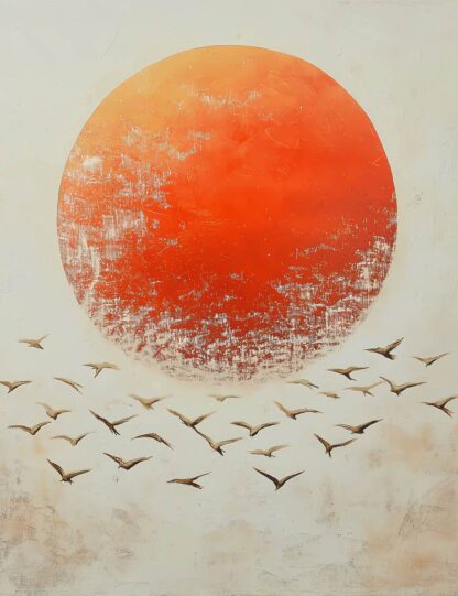 Sun with Birds Giclee