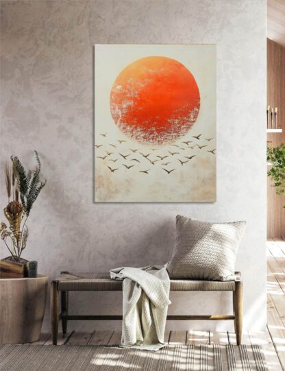 Sun with Birds Giclee - Image 3