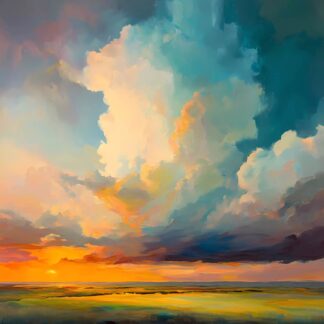 Intense Sunrise Clouds  Giclee