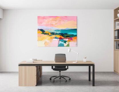 Pink Version 1 Abstract Giclee - Image 4