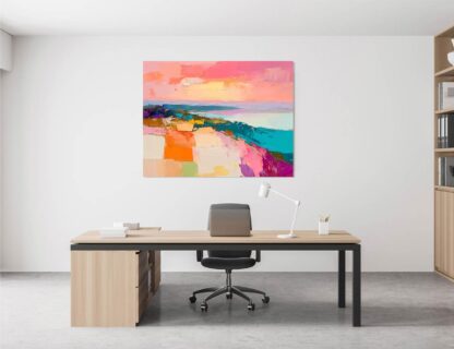 Pink Abstract Giclee - Image 4