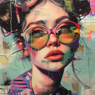Young Lady Grunge Giclee