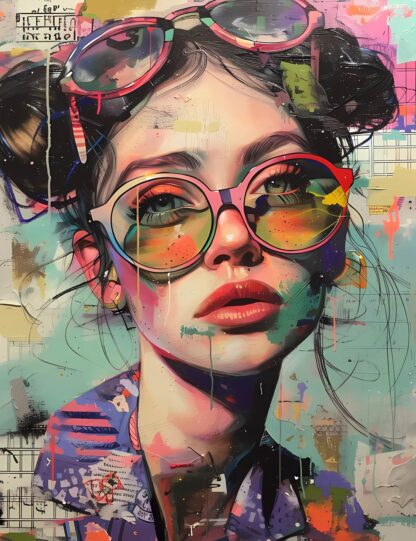 Young Lady Grunge Giclee
