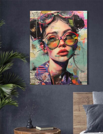 Young Lady Grunge Giclee - Image 2