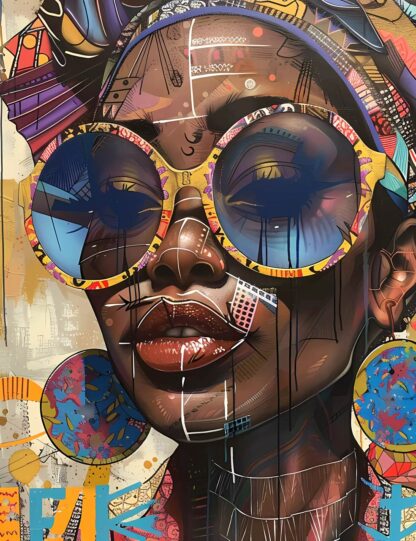 Young Lady Grunge Giclee