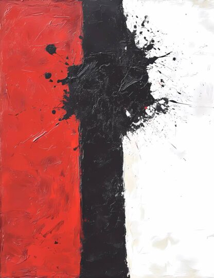 Wabi Sabi Red White and Black 2 Giclee