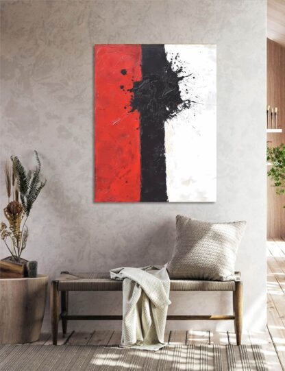 Wabi Sabi Red White and Black 2 Giclee - Image 3