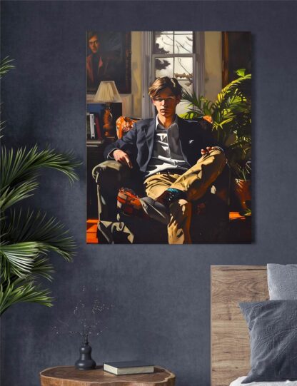 Preppy Guy in Chair Giclee - Image 2