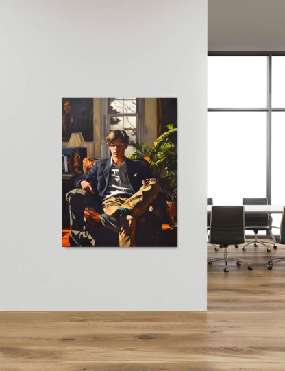 Preppy Guy in Chair Giclee - Image 4