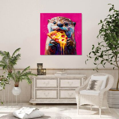 Pizza Eating Otter Giclee - Image 3