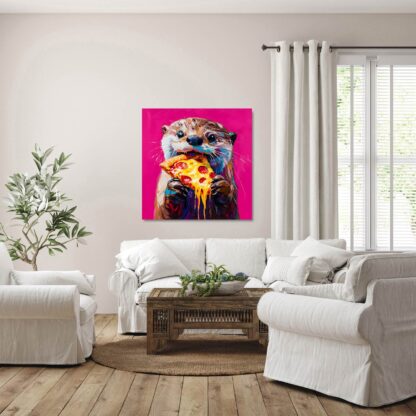 Pizza Eating Otter Giclee - Image 4