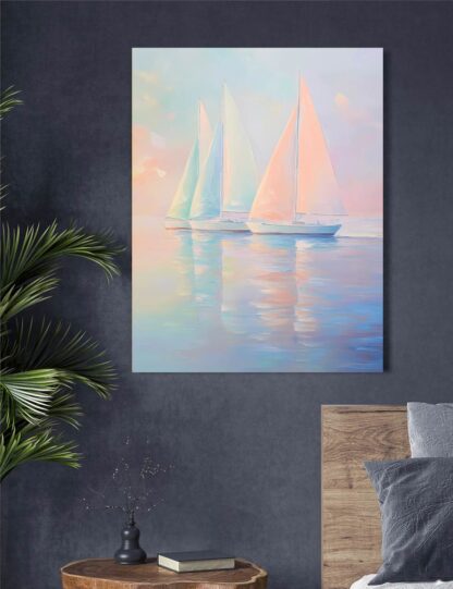 Three Sailboats 4 Giclee - Image 2