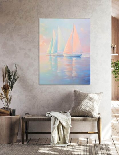 Three Sailboats 4 Giclee - Image 3