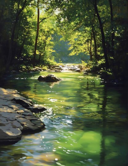 A River Runs through It Giclee